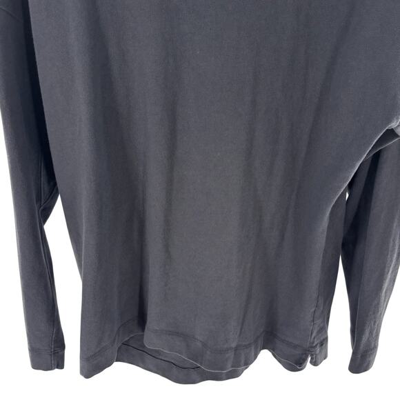 AYR Navy Blue Cotton The Drop Out Long Sleeve Tee - Picture 4 of 9